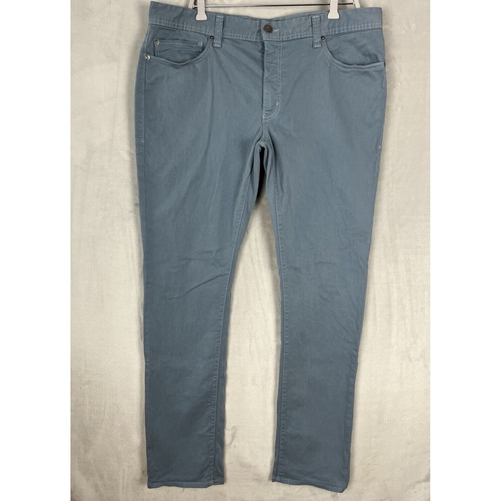 Fidelity Pants Men's 38 Blue Straight Leg Stretch Jimmy Havana Twill USA made